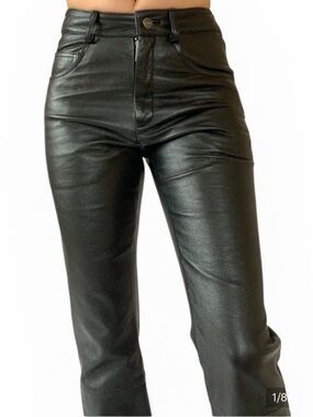 VTG Wilsons Leather Pants Size 8 Y2K